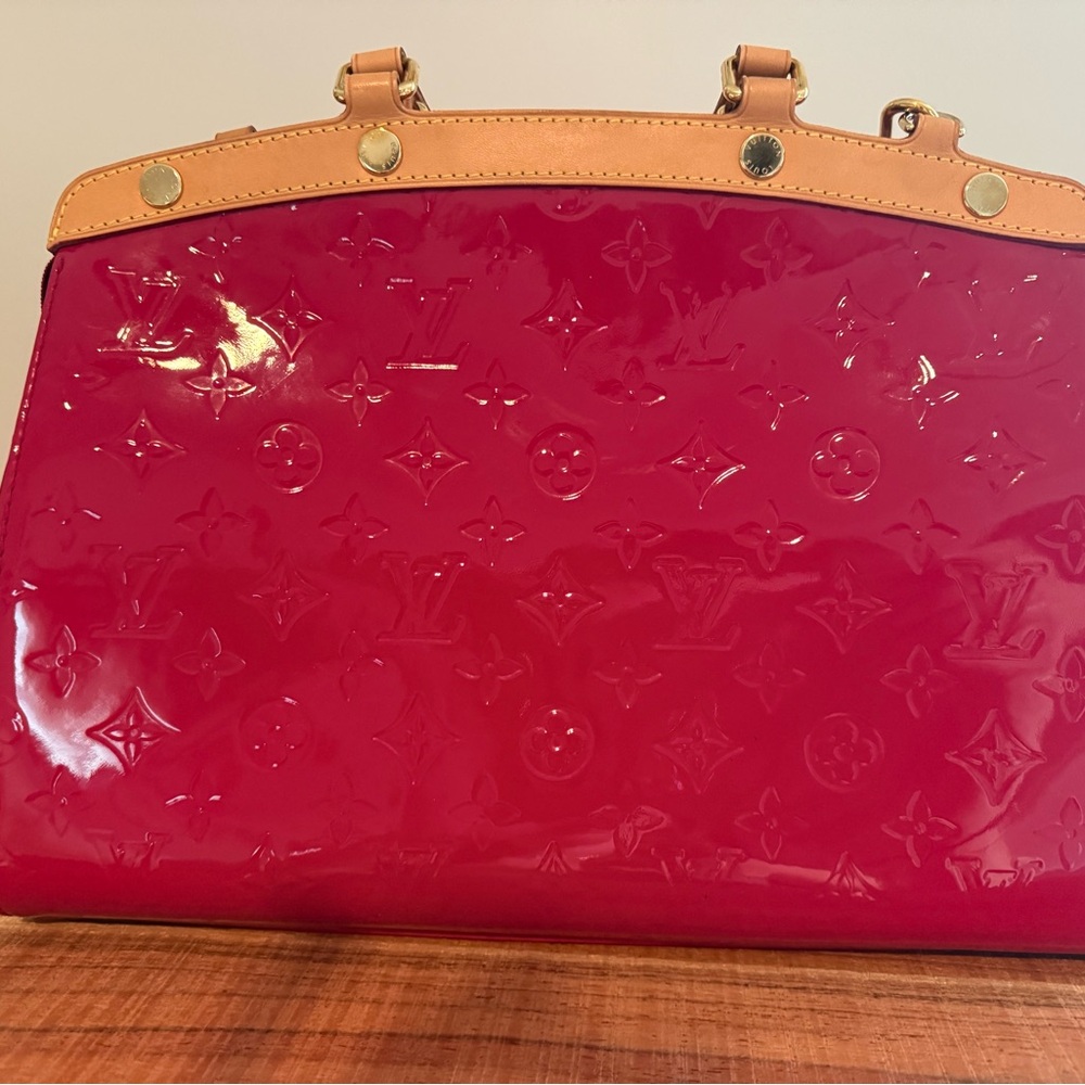 Louis Vuitton Pink Patent Leather Shoulder Bag